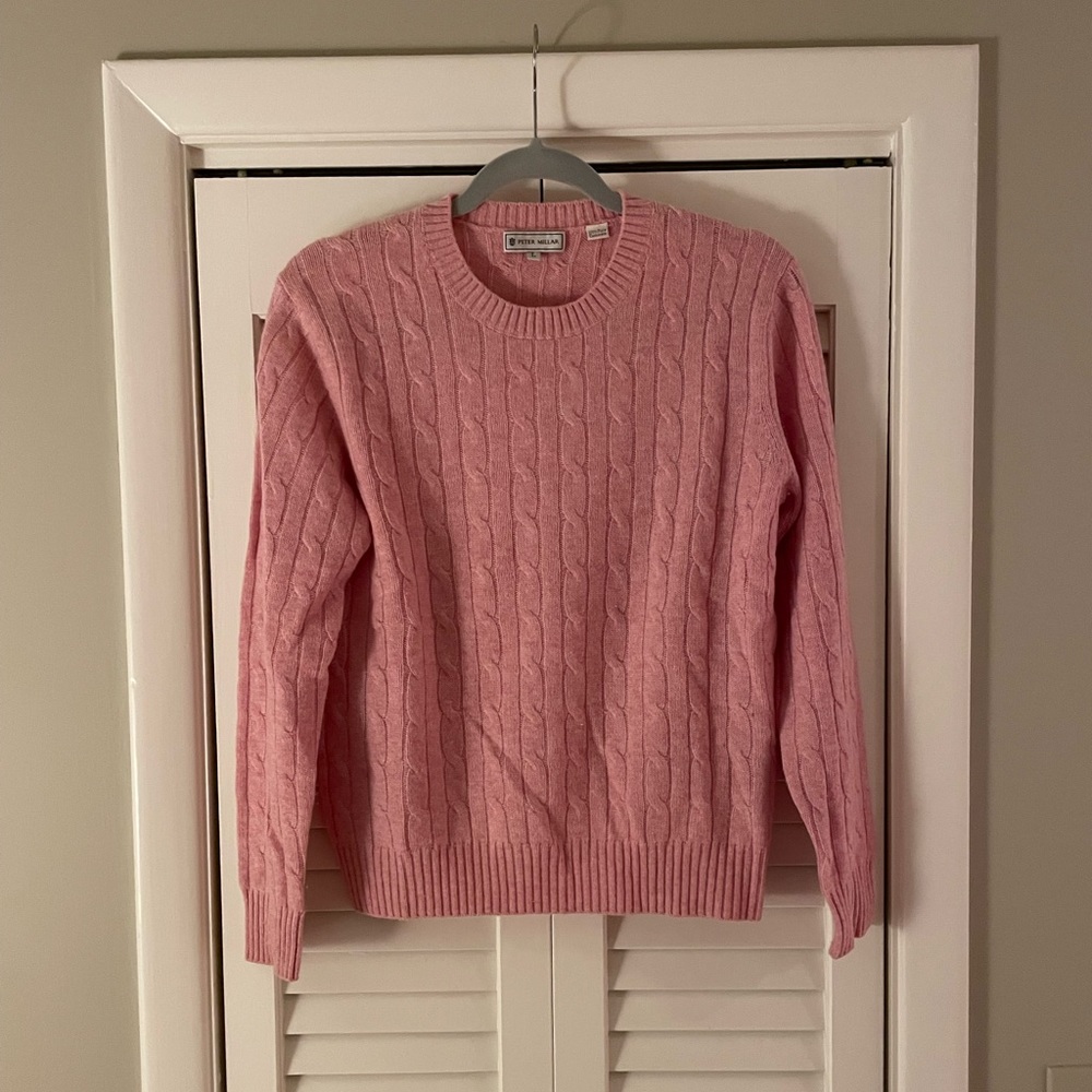 PETER MILLAR | Cashmere Cable Knit Sweater - L